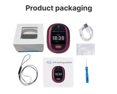4G GPS Tracking V45 Anytracking Pendant with SOS Button and Fall Detection for Senior Kids Care - Image 4