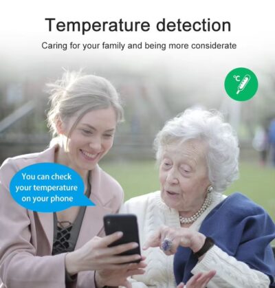 ReachFar RF-V48 4G LTE TDD FDD GPS Bracelet tracker with Fitness and Health Management Temperature Sensor for Seniors - Image 5